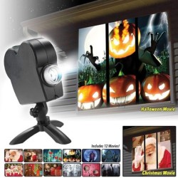 Projection holographique Halloween / Noël - vitrine - lampe de scène laser - projecteur - projecteur