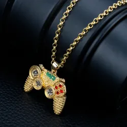 Collier tendance - Gamepad avec strass - mixte
