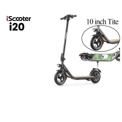 iScooter - Trottinette électrique i20 - Pneu à air 10 pouces - 25km/h - Batterie 7.5Ah