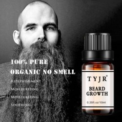 Essence de croissance de barbe - huile bio - anti chute de poils de barbe - 10 ml