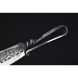 Couteau à découper 9,3 pouces - cuisine - chasse - coupe bois - acier forgé fait main - design tigre