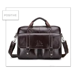 Business shoulder bag - genuine leather - large capacityBags