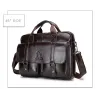 Sac bandoulière business - cuir véritable - grande contenance