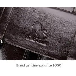 Business shoulder bag - genuine leather - large capacityBags
