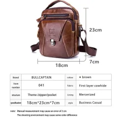 Sac à bandoulière vintage - cuir véritable