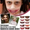 Temporary Halloween tattoo - waterproof sticker - mouth / teethHalloween & Party