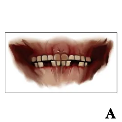 Temporary Halloween tattoo - waterproof sticker - mouth / teethHalloween & Party
