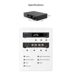 SMSL DA-6 - mini amplificateur - 70W*2 - avec télécommande