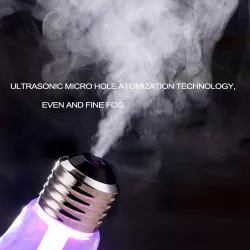 Humidificateur d'air en forme d'ampoule - diffuseur ultrasonique - LED - 400ml