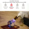 Humidificateur d'air en forme d'ampoule - diffuseur ultrasonique - LED - 400ml