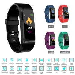 Montre connectée 115 plus - Bluetooth 4 - Android - fréquence cardiaque - compteur de calories
