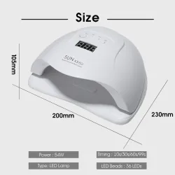 Lampe UV LED SUN 5X Plus - sèche-ongles - 54W