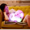Coussin en forme de coeur z - I LOVE YOU - Lumières LED