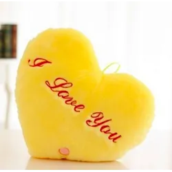 Heart shaped cushion z - I LOVE YOU - LED lightsCuddly toys