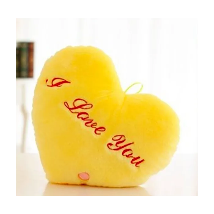 Heart shaped cushion z - I LOVE YOU - LED lightsCuddly toys