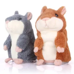 Hamster parlant - jouet en peluche - bouge - répète ce que vous dites