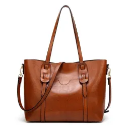Sac à bandoulière en cuir élégant - grande capacité