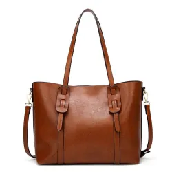 Sac à bandoulière en cuir élégant - grande capacité