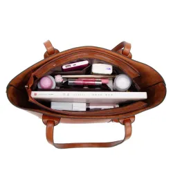 Sac à bandoulière en cuir élégant - grande capacité