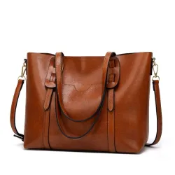 Sac à bandoulière en cuir élégant - grande capacité