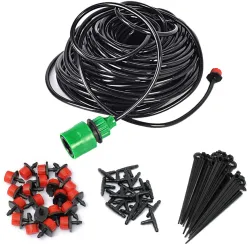 Kit micro arrosage goutte à goutte - plantes / arrosage jardin - 5m - 15m - 25m