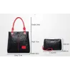 Sac à bandoulière luxueux - grande capacité - serti d'un portefeuille