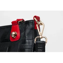 Sac à bandoulière luxueux - grande capacité - serti d'un portefeuille