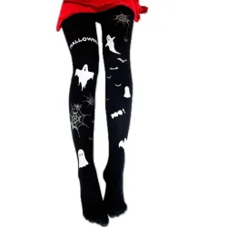 Collants Halloween - petits diables / imprimé fantôme