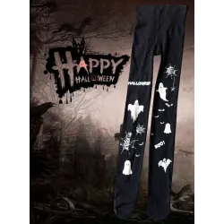 Collants Halloween - petits diables / imprimé fantôme
