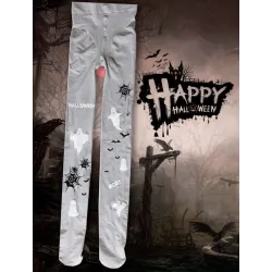 Collants Halloween - petits diables / imprimé fantôme