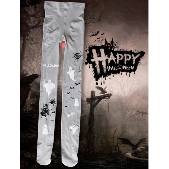 Collants Halloween - petits diables / imprimé fantôme