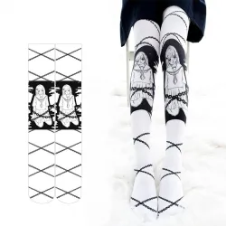 Chaussettes hautes Halloween - style punk