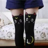 Mi-bas en nylon - motif chat