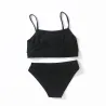 Ensemble de lingerie sexy - haut court - culotte - inscription COME HERE DADDY PLEASE