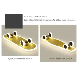 Plafonnier LED moderne - skateboard