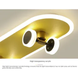 Plafonnier LED moderne - skateboard