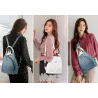 Sac à bandoulière multifonctionnel - sac à dos - fermetures éclair antivol