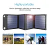Panneau solaire 14W - chargeur pliable - USB - étanche - pour Smartphones
