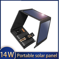 Panneau solaire 14W - chargeur pliable - USB - étanche - pour Smartphones