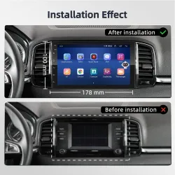 Android 10 car radio - 4GB-64GB - Bluetooth - AI - 8-core - CarPlay - 4GDin 2