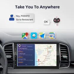 Android 9 / 10 car radio - 1GB-16GB - Bluetooth - camera - CarPlay - MirrorLinkDin 2