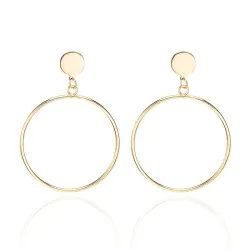 Classic circle earrings - gold - silverEarrings