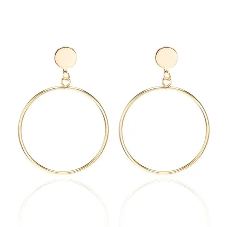 Boucles d'oreilles cercle classique - or - argent