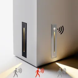 Applique LED encastrable - avec détecteur de mouvement - intérieur IP20 - 3W