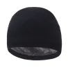 Bonnet tricoté chaud - avec fourrure épaisse à l'intérieur - unisexe