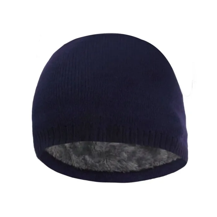 Warm knitted hat - with thick fur inside - unisexHats & Caps
