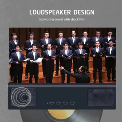 12 pouces - Amplificateur d'écran - Loupe en verre 3D avec haut-parleur Bluetooth - pour smartphone