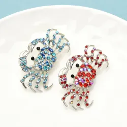 Crabe strass - broche