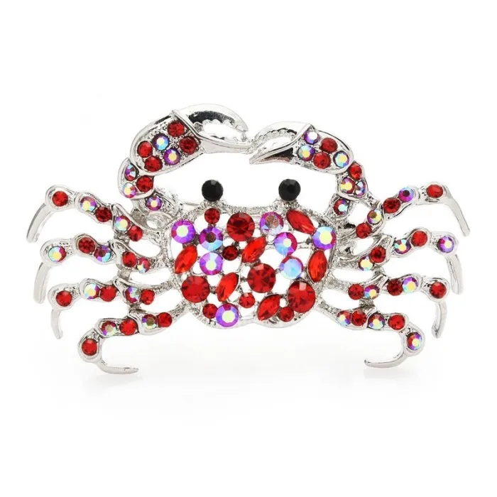 Crabe strass - broche