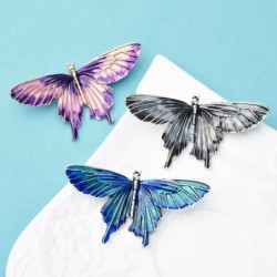 Broche papillon en émail